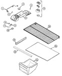 Diagram for 09 - Fresh Food Compartment