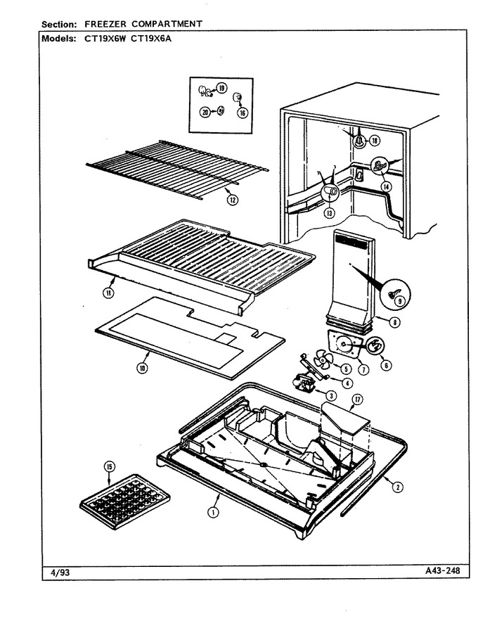 Diagram for CT19X6W (BOM: DE66A)