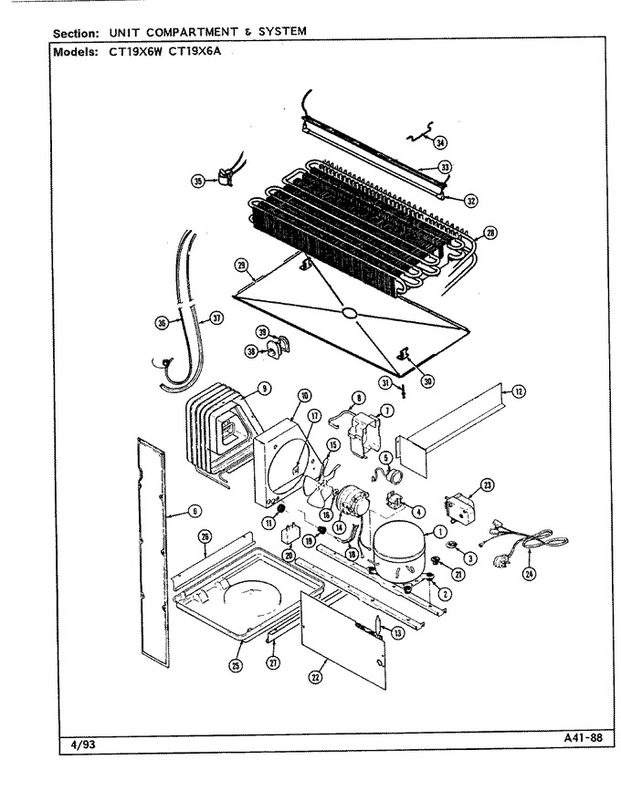 Diagram for CT19X6W (BOM: DE66A)