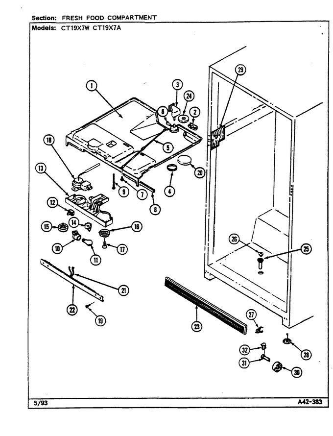 Diagram for CT19X7W