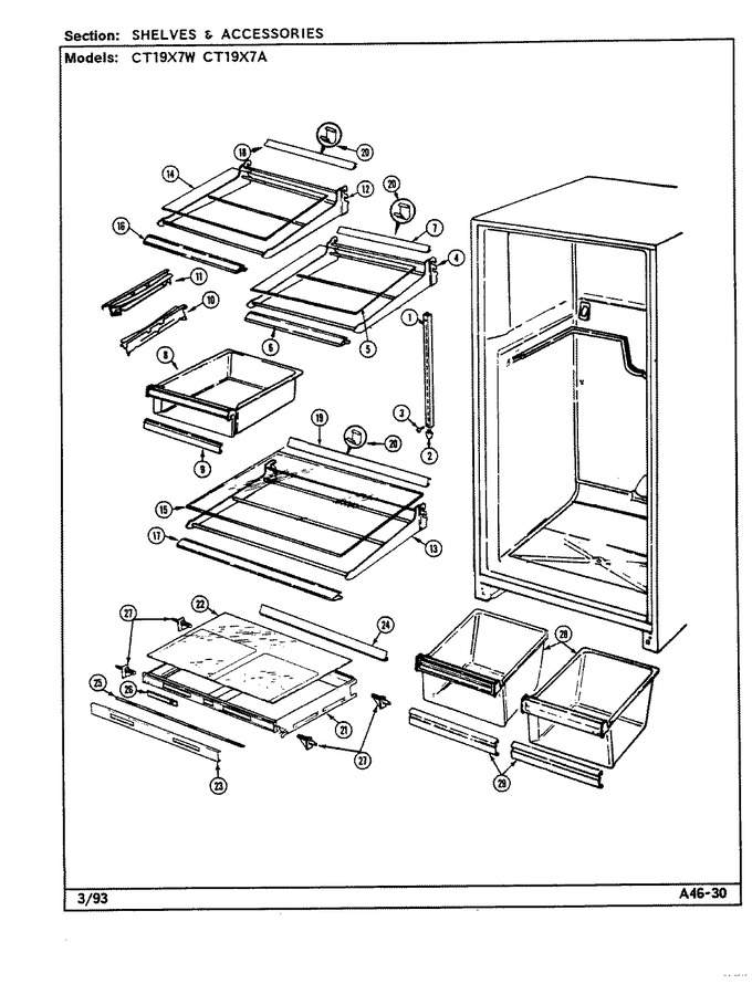 Diagram for CT19X7W