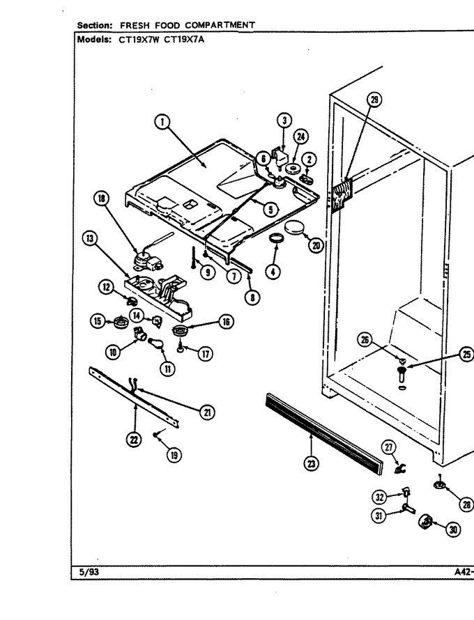 Diagram for CT19X7W (BOM: DC66A)