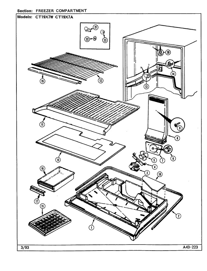 Diagram for CT19X7W (BOM: DE64A)