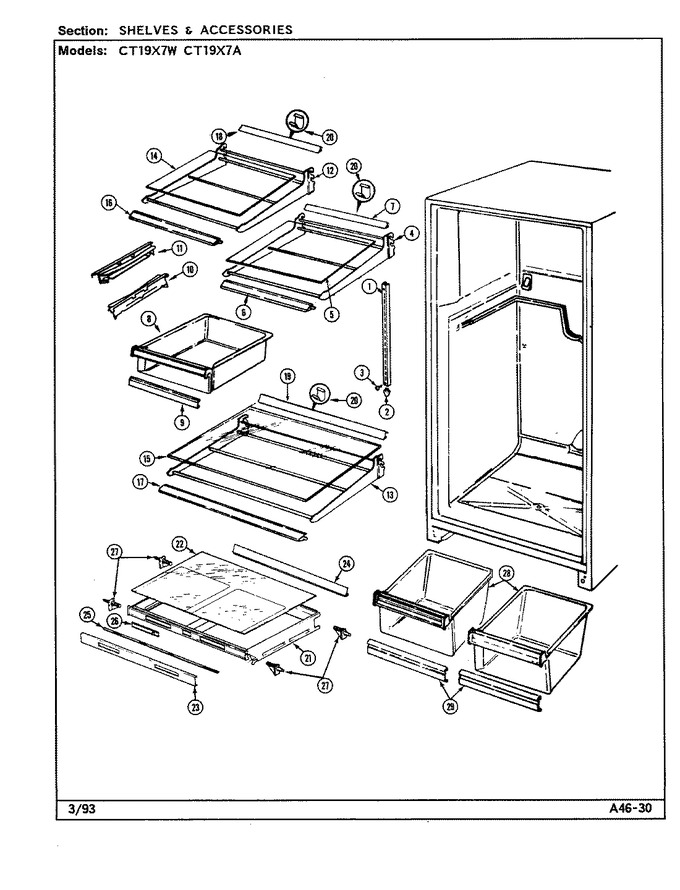 Diagram for CT19X7A (BOM: DE65A)