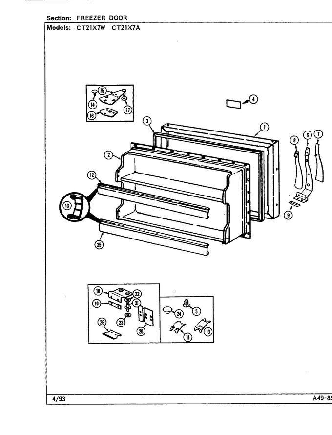 Diagram for CT21X7W (BOM: DD67A)