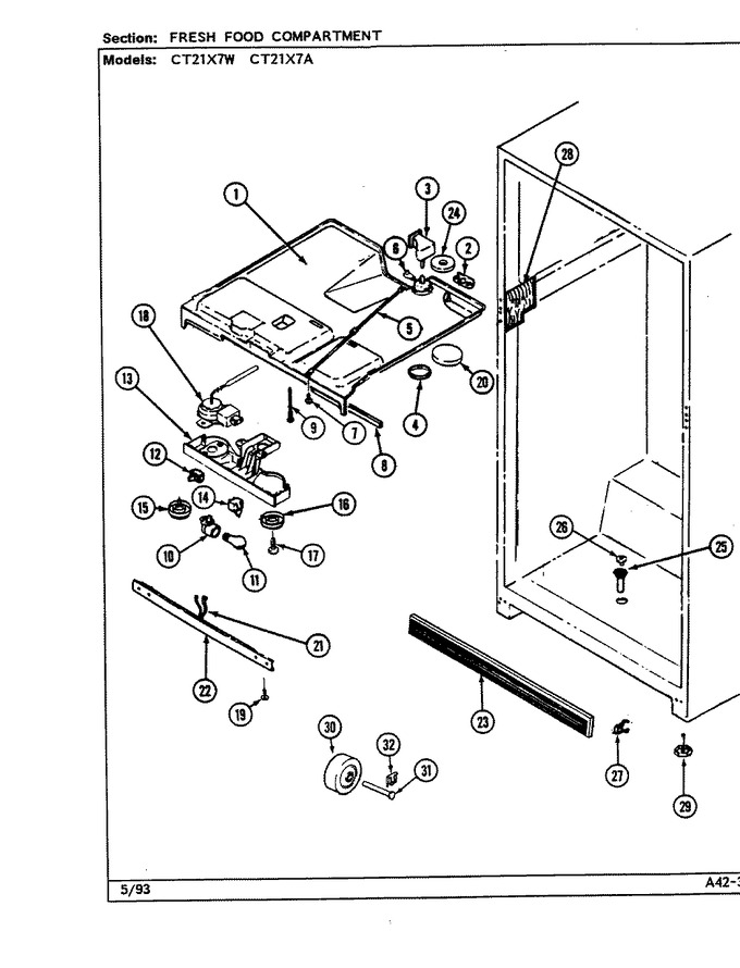 Diagram for CT21X7W (BOM: DD67A)