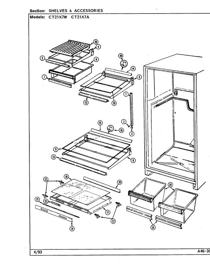 Diagram for CT21X7W (BOM: DD67A)