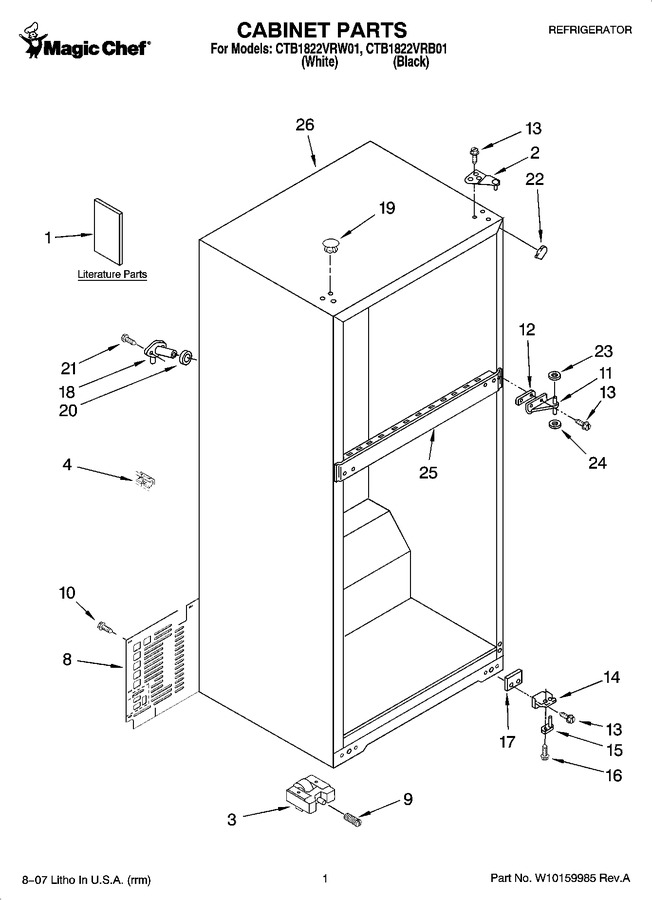 Diagram for CTB1822VRW01
