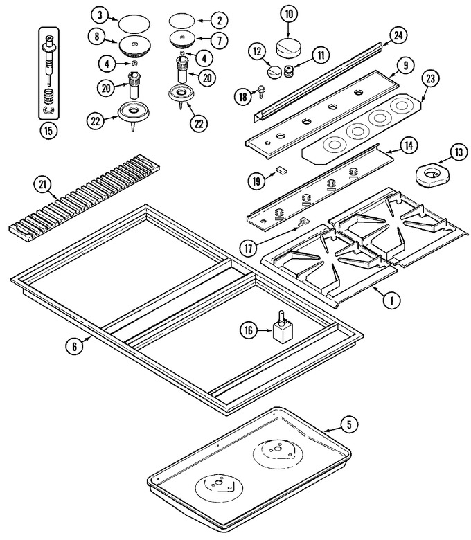 Diagram for CVG2420W