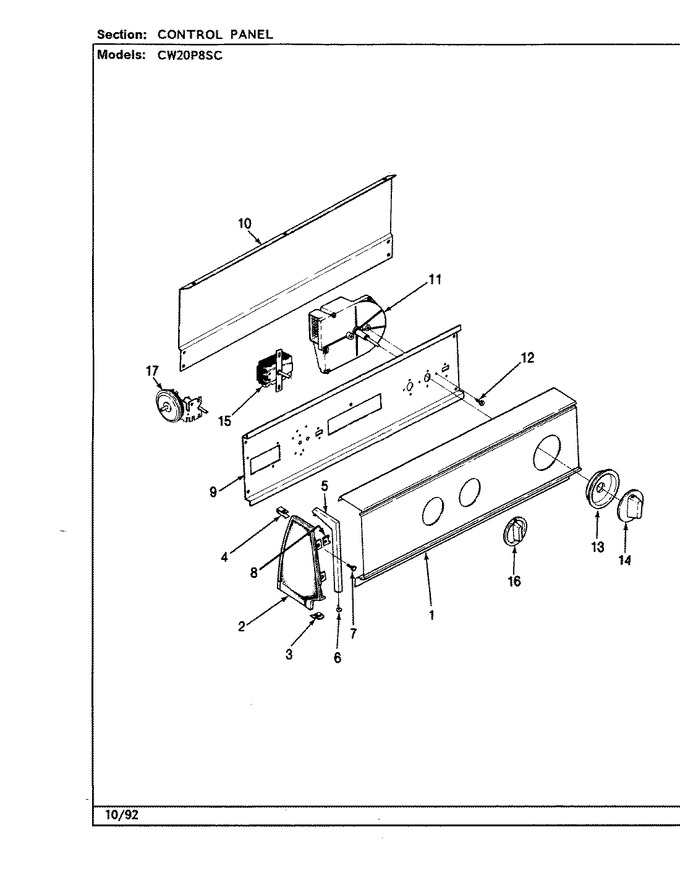Diagram for CW20P8WSC