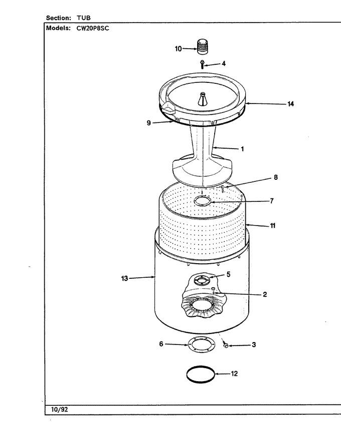 Diagram for CW20P8WSC