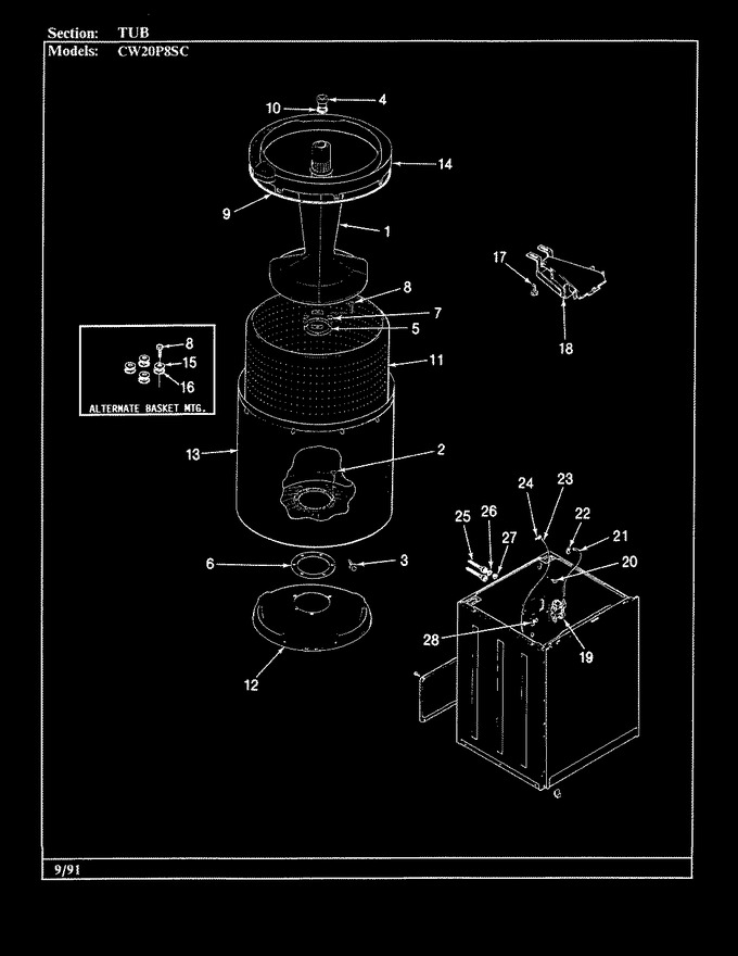 Diagram for CW20P8WSC