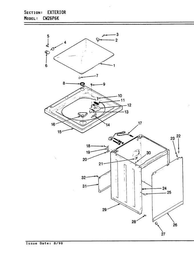 Diagram for CW26P6KW