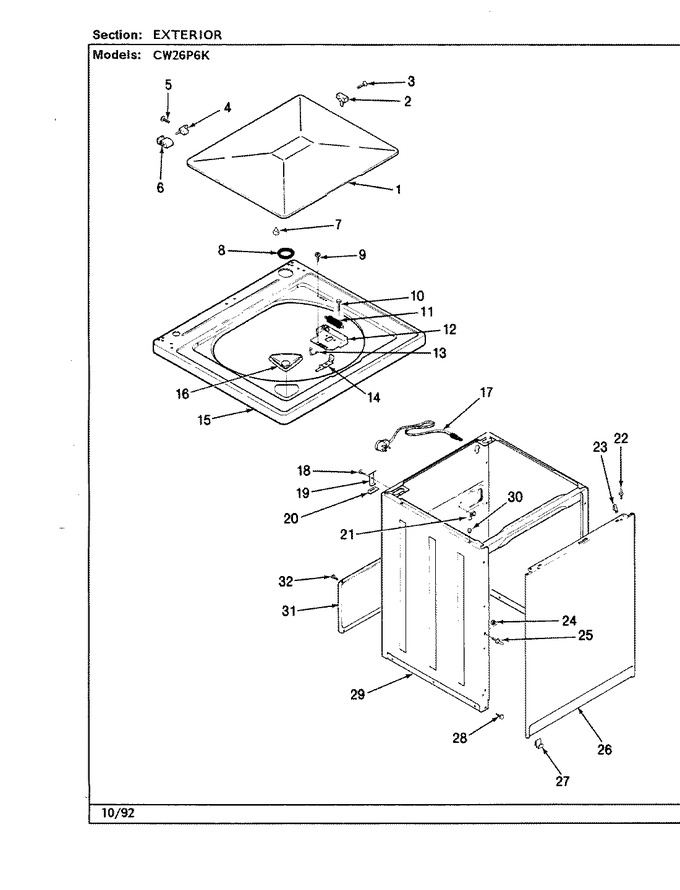 Diagram for CW26P6KW