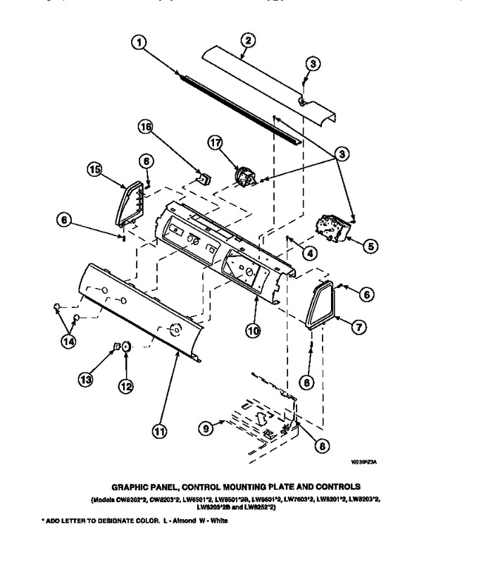 Diagram for LW4203W2 (BOM: PLW4203W2 A)