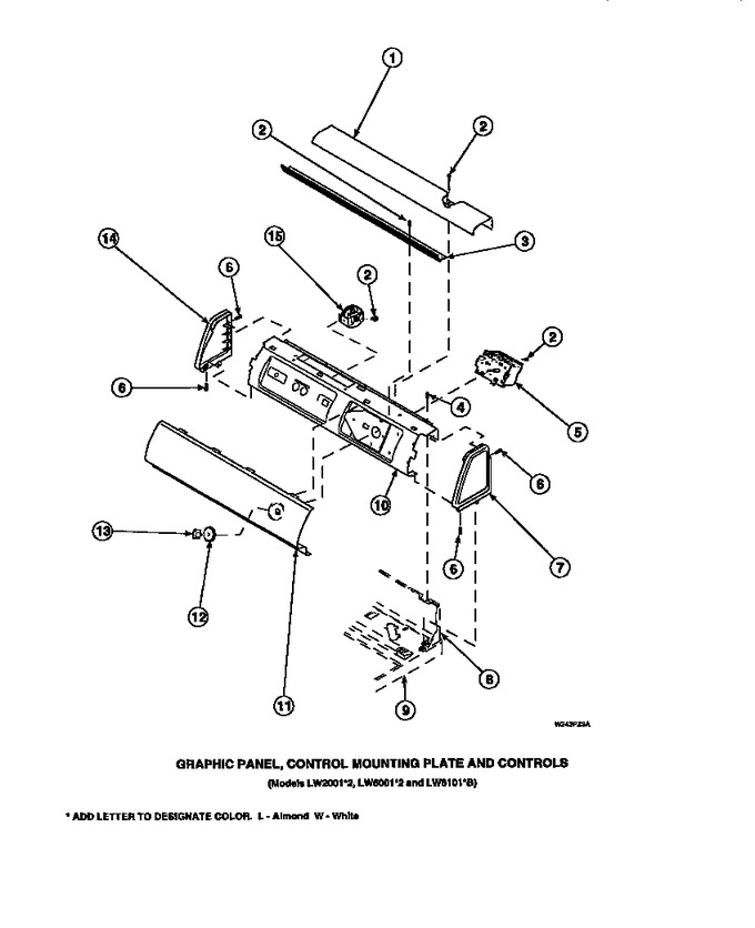 Diagram for LW3503W2 (BOM: PLW3503W2 A)