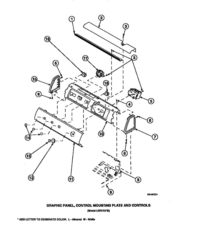 Diagram for LW3503W2 (BOM: PLW3503W2 A)