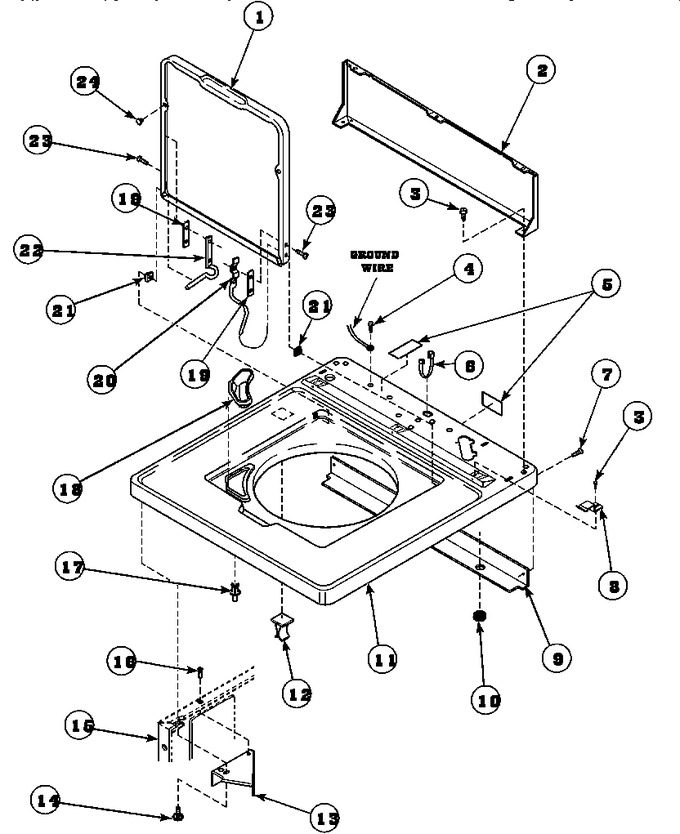 Diagram for LW6111WB (BOM: PLW6111WB B)