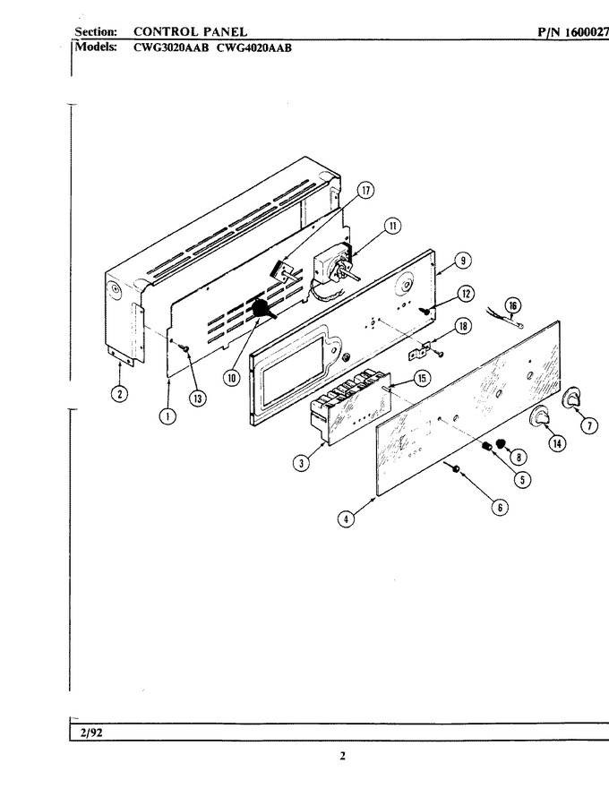 Diagram for CWG3020AAB