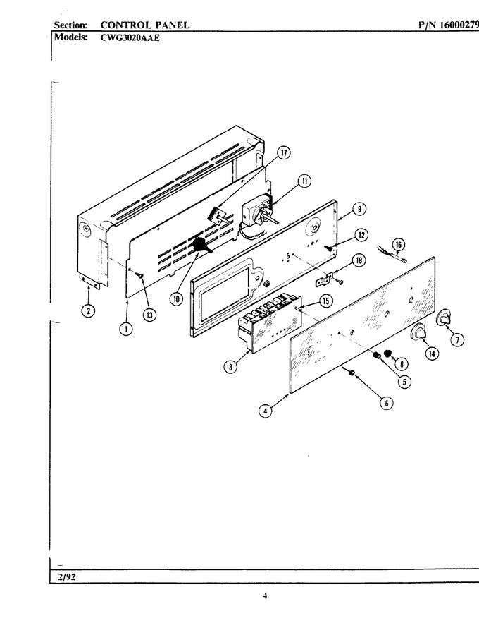 Diagram for CWG3020AAE