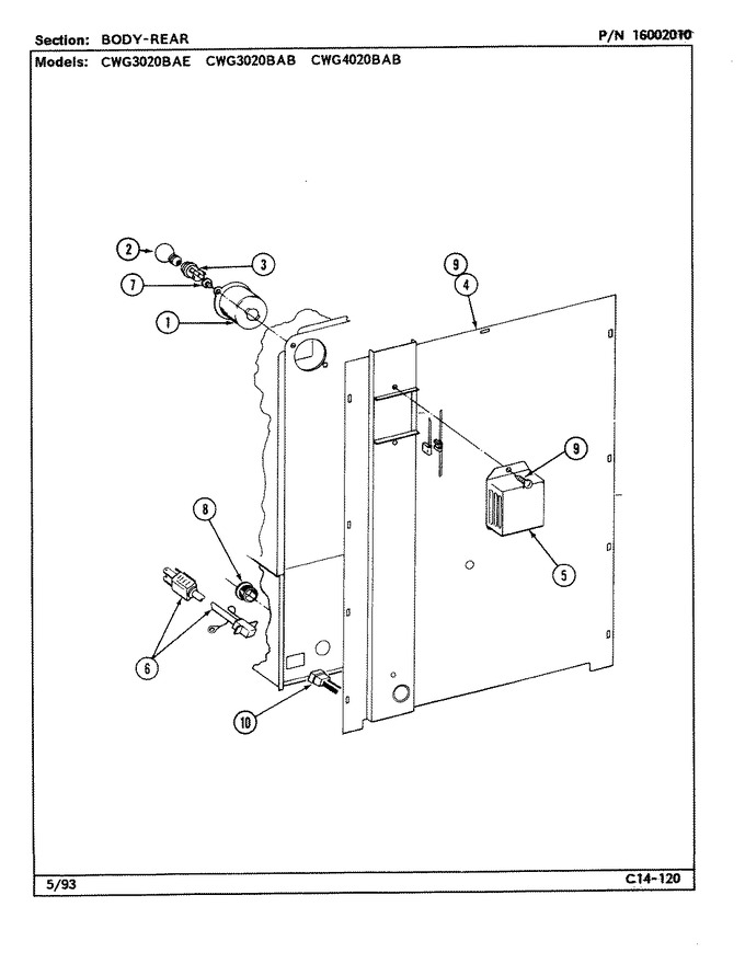 Diagram for CWG3020BAE