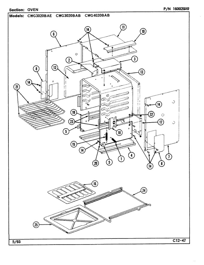 Diagram for CWG3020BAE