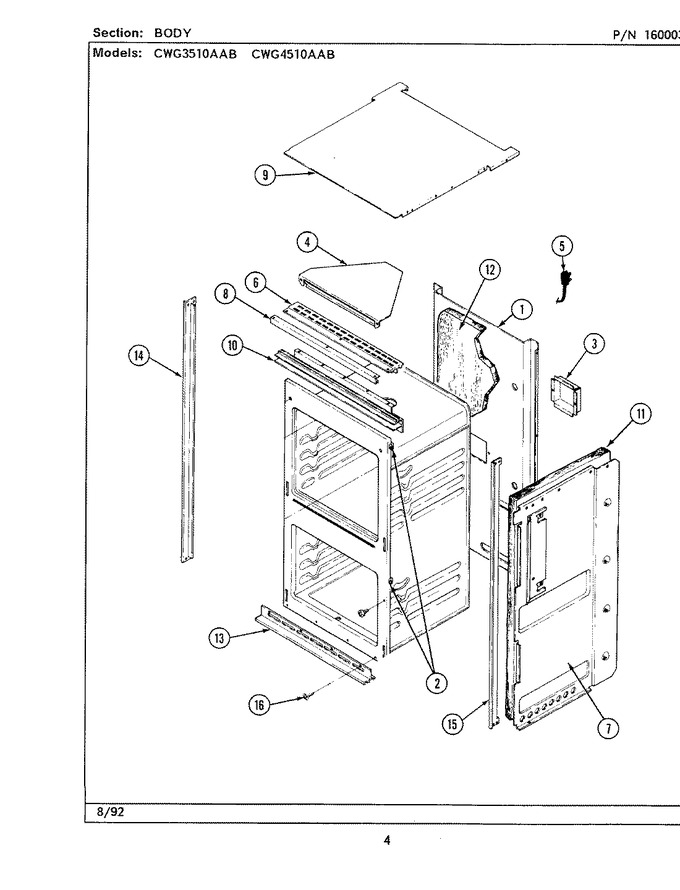 Diagram for CWG3510AAB