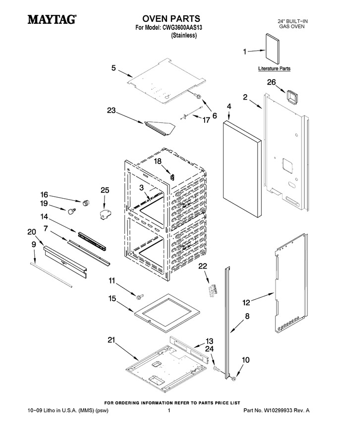 Diagram for CWG3600AAS13