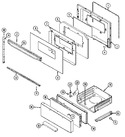Diagram for 03 - Door/drawer (ser. Pre. 20)