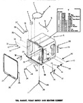 Diagram for 14 - Tub, Gasket, Float Switch & Heating Elem