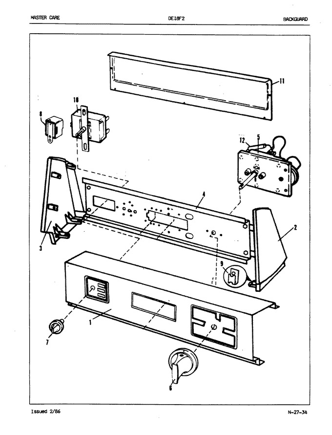 Diagram for DE18F2WW