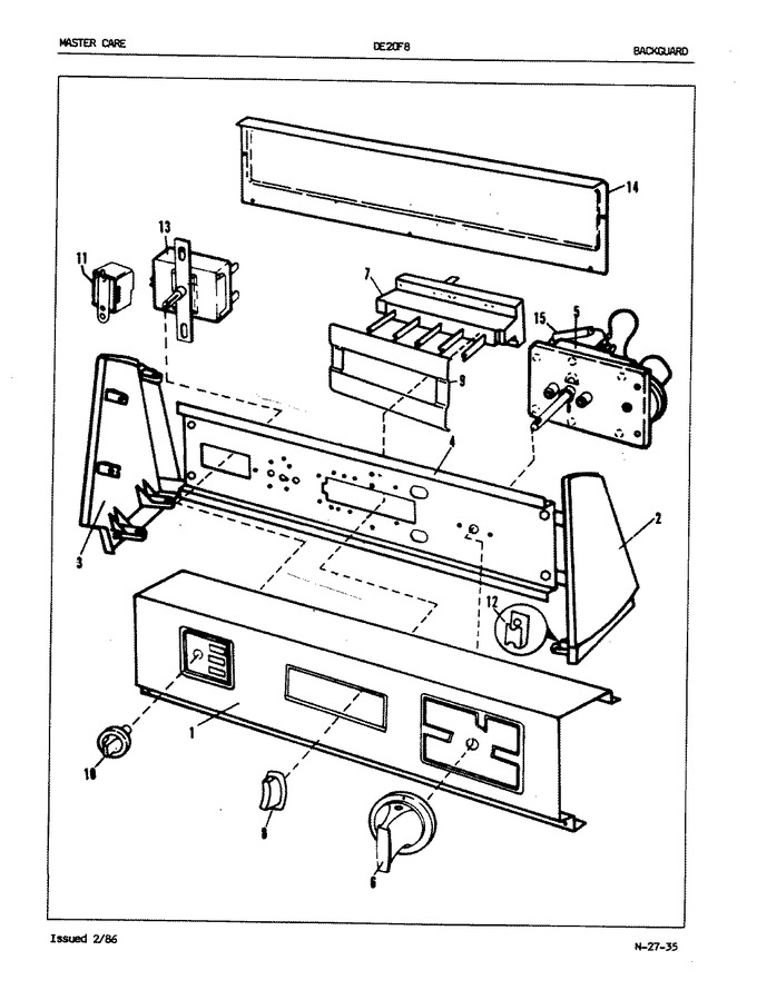Diagram for DE20F8HW