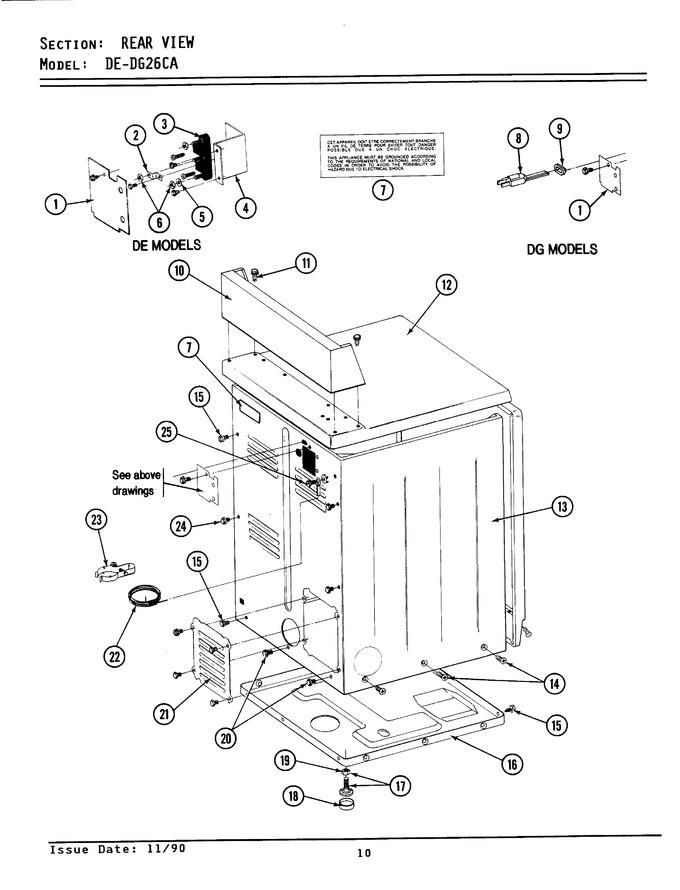 Diagram for GDE26CA