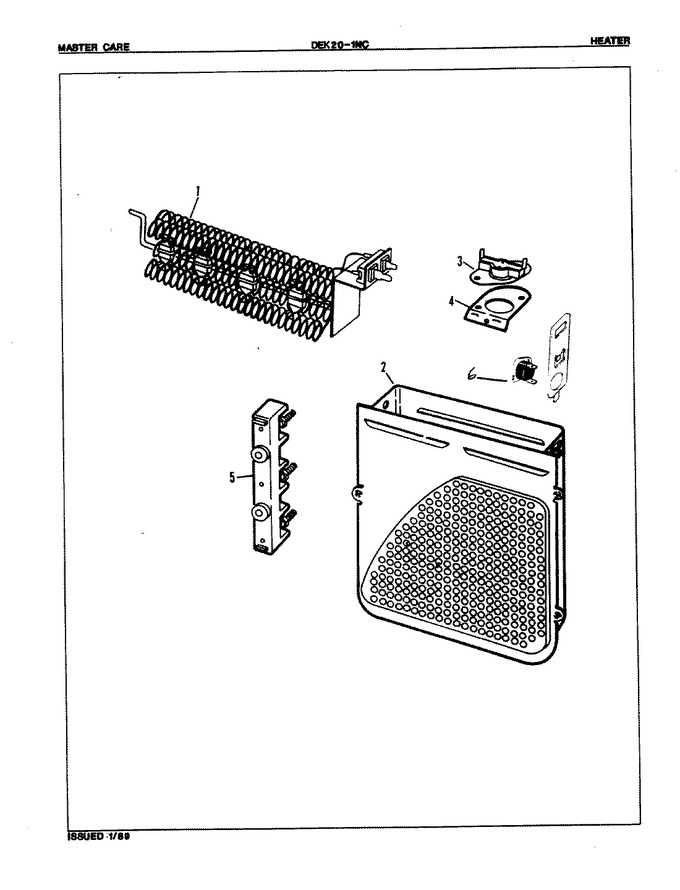 Diagram for DEK201WC