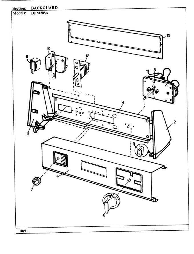 Diagram for DEM205A