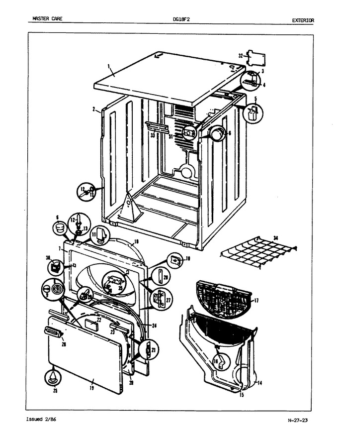Diagram for DG18F2WN