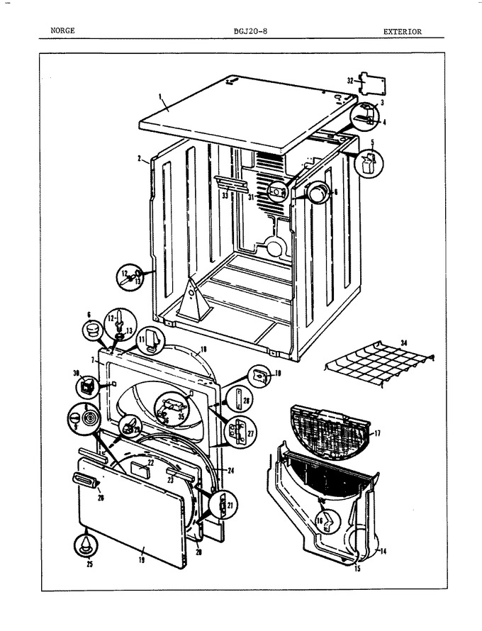 Diagram for DGJ208W