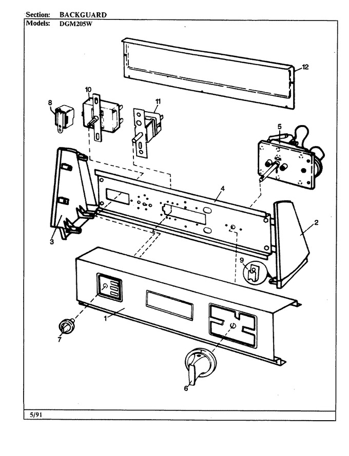 Diagram for DGM205W