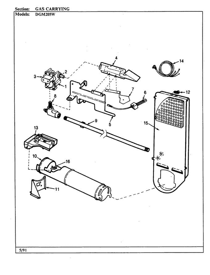 Diagram for DGM205W