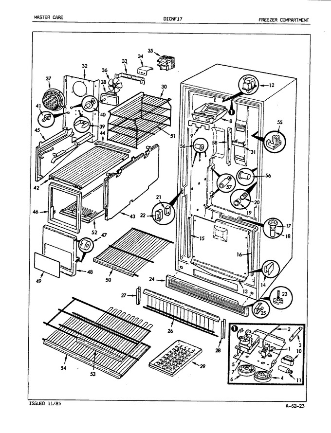 Diagram for DICNF17 (BOM: EY45B)