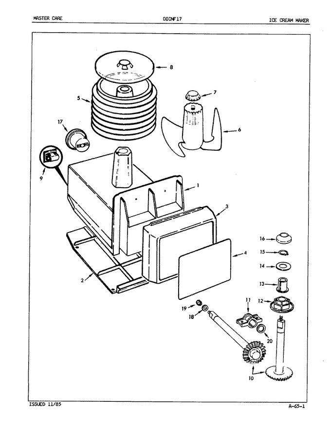 Diagram for DICNF17 (BOM: EY45B)