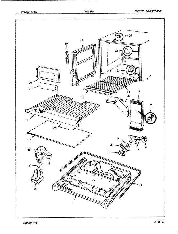 Diagram for DNT18F9A (BOM: 7B01A)