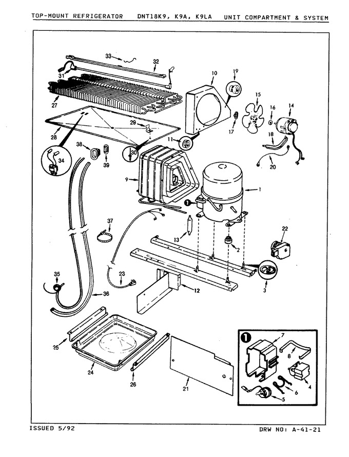 Diagram for DNT18K9 (BOM: 9A17A)