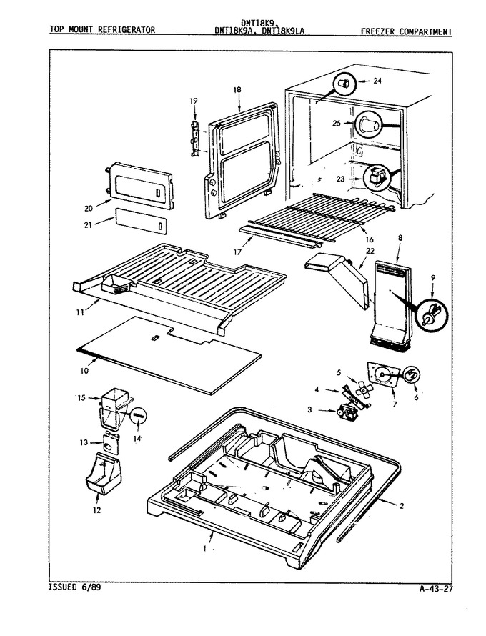 Diagram for DNT18K9 (BOM: 9A71A)