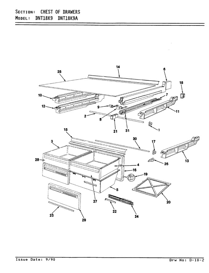 Diagram for DNT18K9 (BOM: 9A91A)