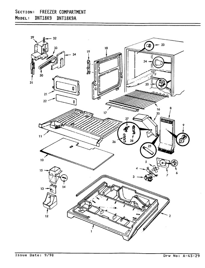 Diagram for DNT18K9A (BOM: 9A93A)