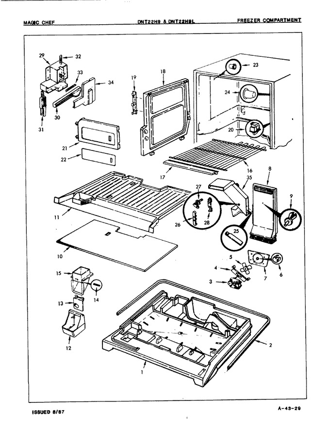 Diagram for DNT22H9A (BOM: 8B32A)