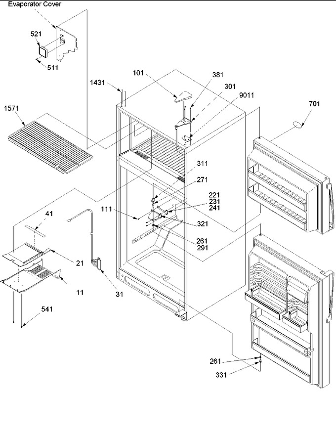 Diagram for DRT2102AC (BOM: PDRT2102AC0)