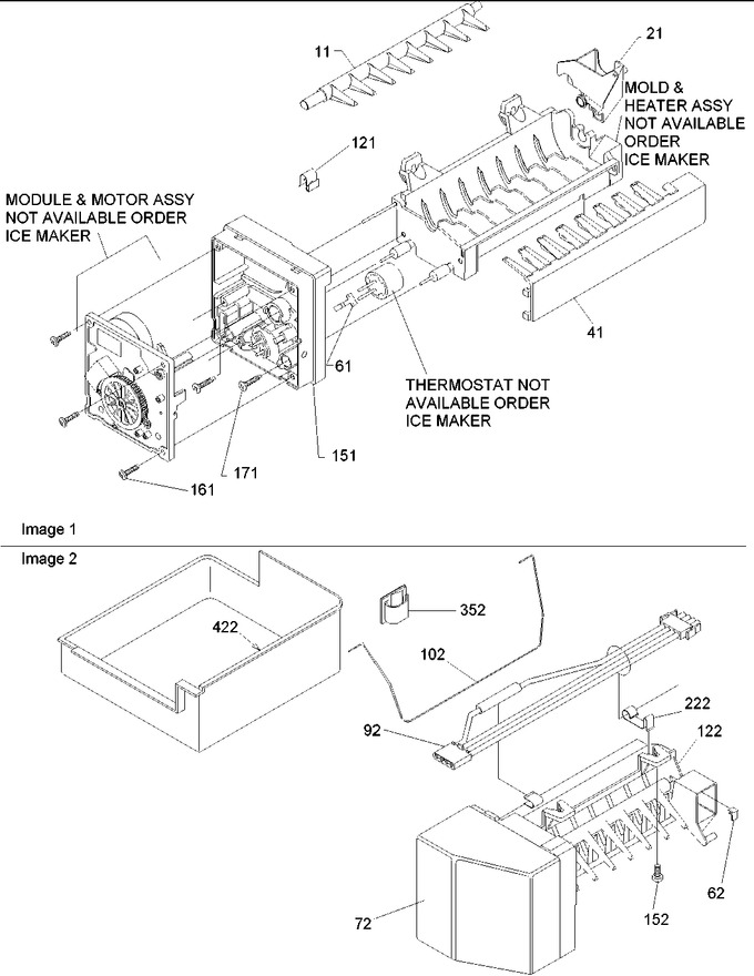 Diagram for DRT2102AW (BOM: PDRT2102AW0)