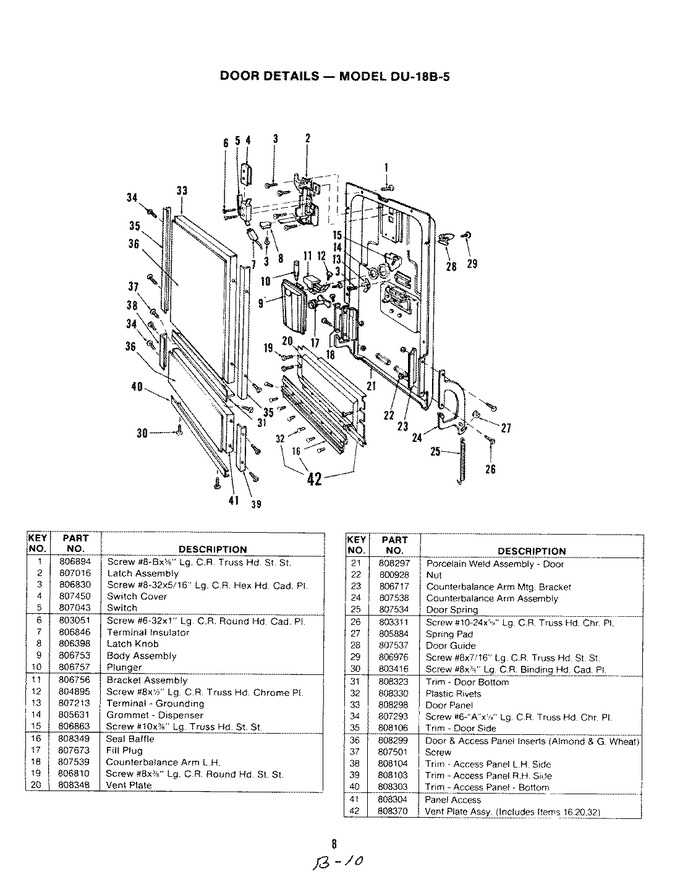 Diagram for DU18B5-D